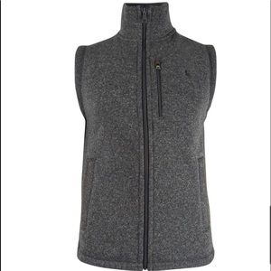 Ralph Lauren polo fleece mock neck vest